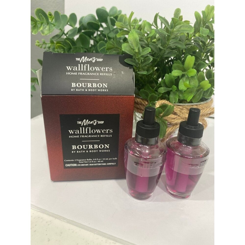 Bath & Body Works “Bourbon” 2 New Wallflower Home Fragrance Refills